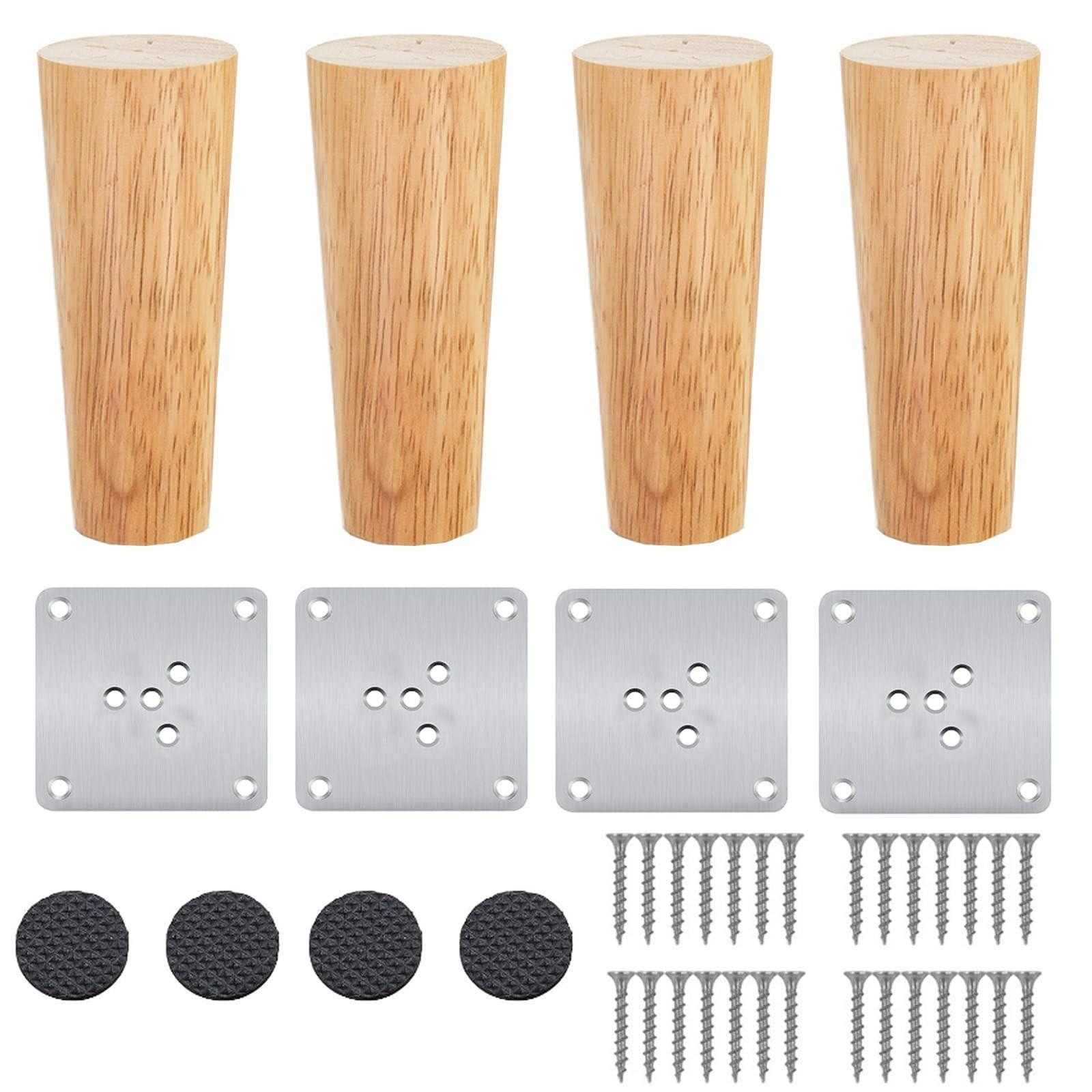 Set van 4 houten tafelpoten voor meubels