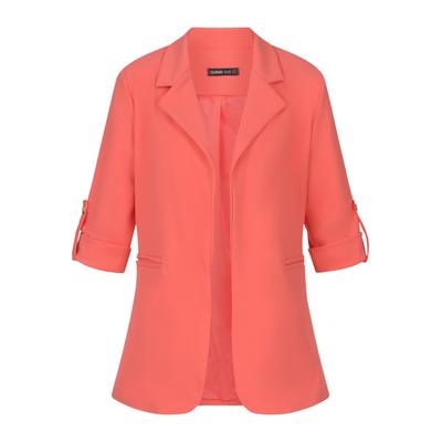Jackenblazer CLOUD 5IVE "CLOUD 5IVE Turn-Up 3/4 Sleeve Blazer", Damen, Gr. XS, weiß, neutral, 95% Polyester, 5% Elasthan, Blazer