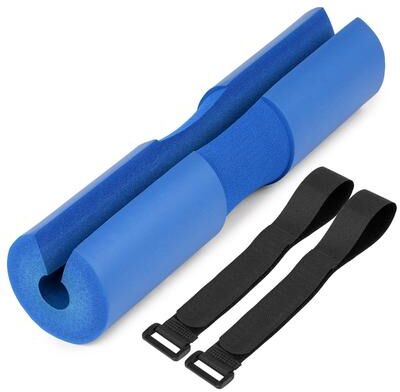 Youfap Market Weight Lifting Foam Barbell Bar Cover Pad, Squat Shoulder Protector Support Pad, Cushioned Hip Push Protection blue