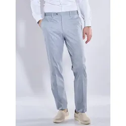 emilio adani Herren Anzug-Hose strukturiert Blau slim fit uni - 102