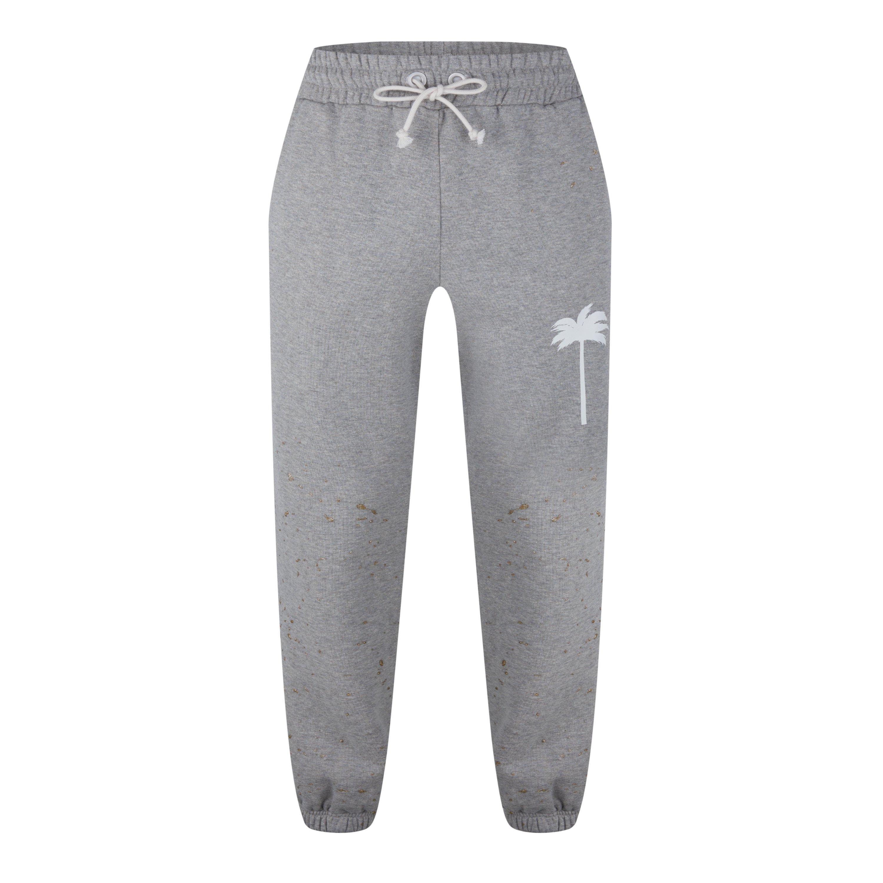 Heren Palm Angels PXP Painted Classic Sweatpants in Grijs