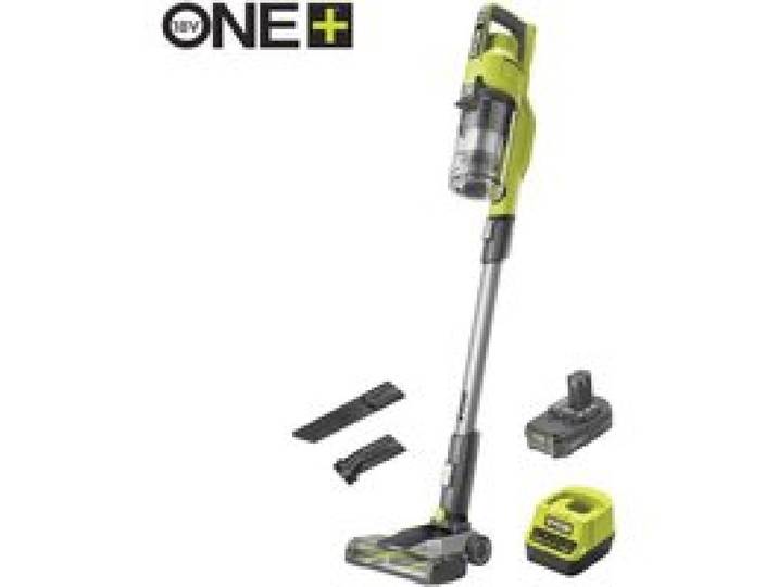 Aspirateur balai 18V - RYOBI - RSV18-120G - 60 AW - 620 L/min - 600 mL - Avec batterie 2 Ah chargeur brosse motorisée tête 24 cm