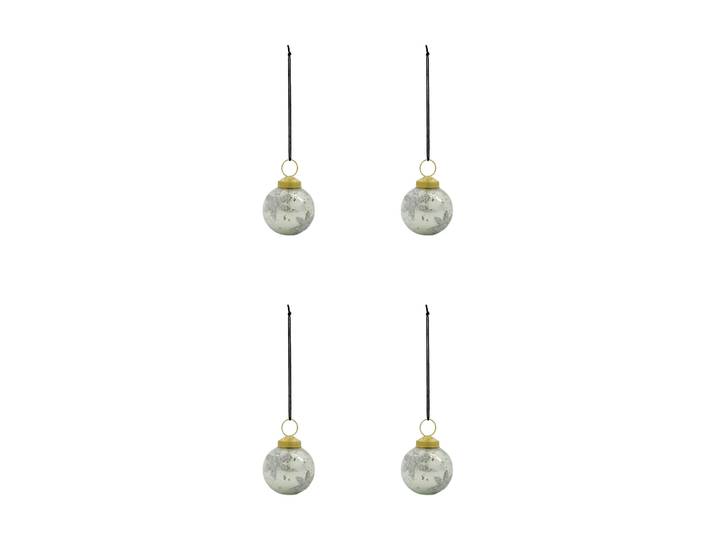 House Doctor Boule de Noël Fiore lot de 4 Bleu clair