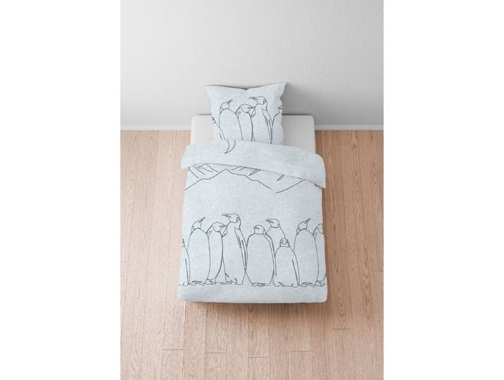 Linge de lit pingouin Bleu