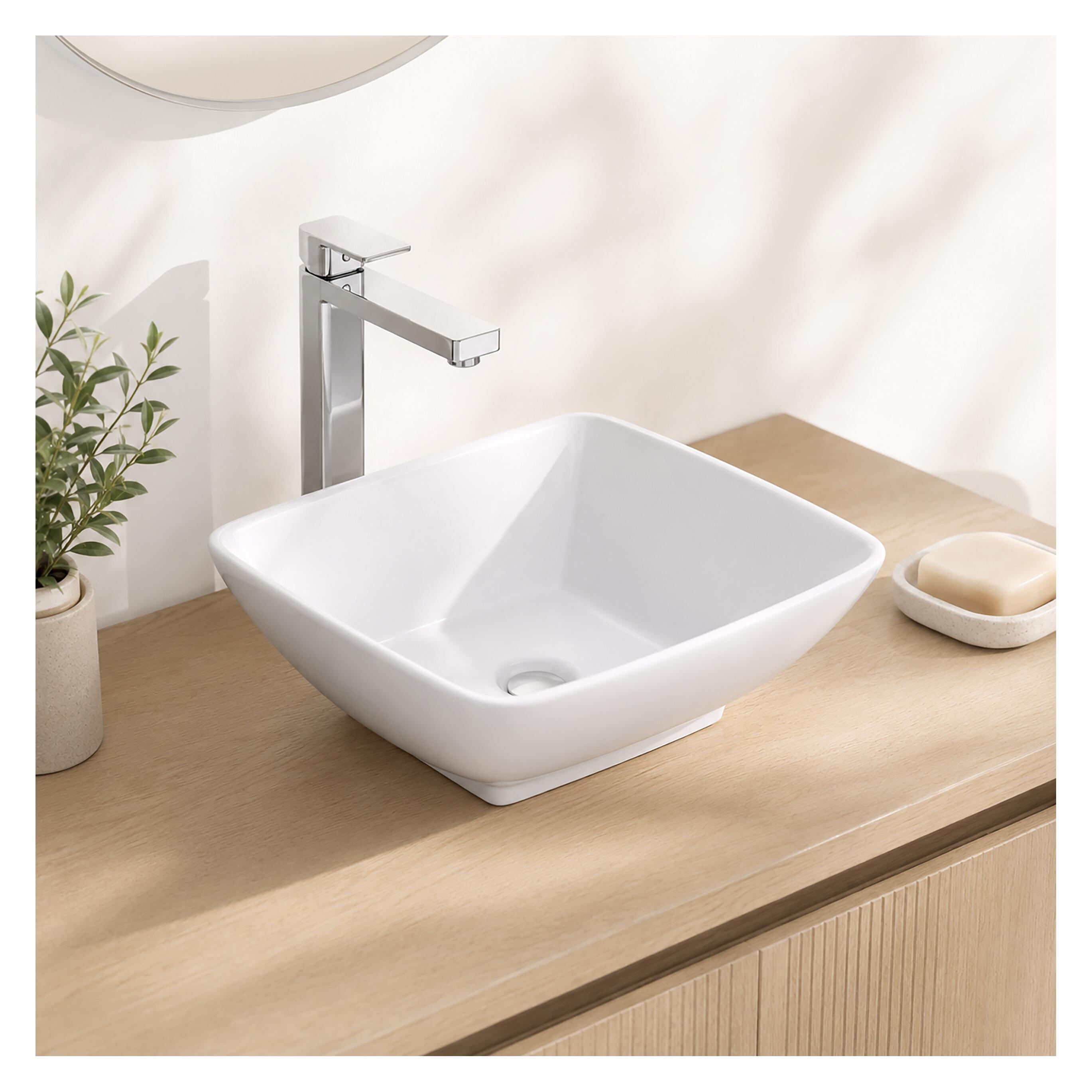 Relaxdays Waschbecken (415 mm, 415 mm) (4052025801724)