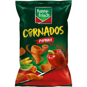 funny-frisch Chips Cornados Paprika Style, Maischips, 80g