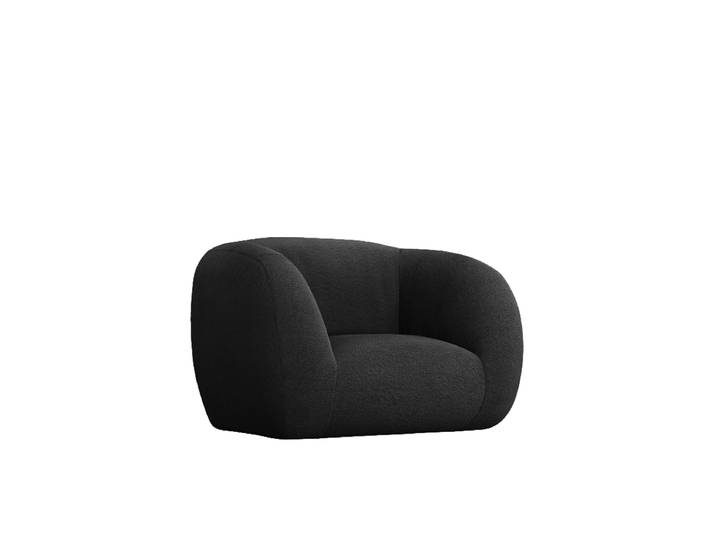 Design Sessel „Essen“ Bouclé Schwarz chosen by Bloomingloft