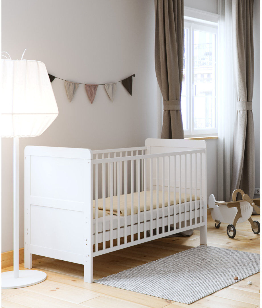 Little Acorns Classic Cot Bed White Standard