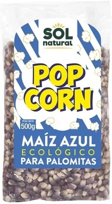Sol Natural Milho Azul Para Pipocas Eco 500g