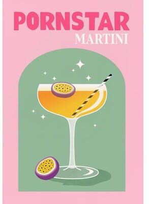 Inspire Select Colorful Cocktail Canvas Posters Trendy Bar Wall Art Prints For Home Bar, Kitchen & Decor 5 19.69 27.56 In