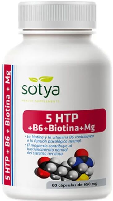 Sotya 5-HTP + Biotina + B6 Suplemento Nutricional para Bem-Estar e Energia