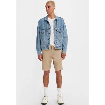Chinoshorts LEVI'S "XX CHINO SHORT II", Herren, Gr. 29, N-Gr, beige (true chino lt wt mic), Web, Obermaterial: 98% Baumwolle, 2% Elasthan, normal knieumspielend, Hosen Chinoshorts, Sommerhose mit Logobadge