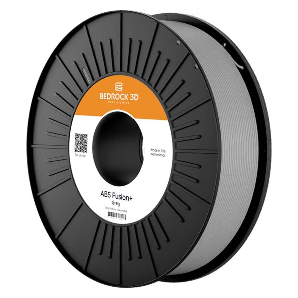 Bedrock 3D ABSF-0223a075 ABS Fusion+ Grey 1.75 mm 750 g Filament ABS 1.75 mm 75 (ABS, 750 g, 1.75 mm) (ABSF-0223a075)