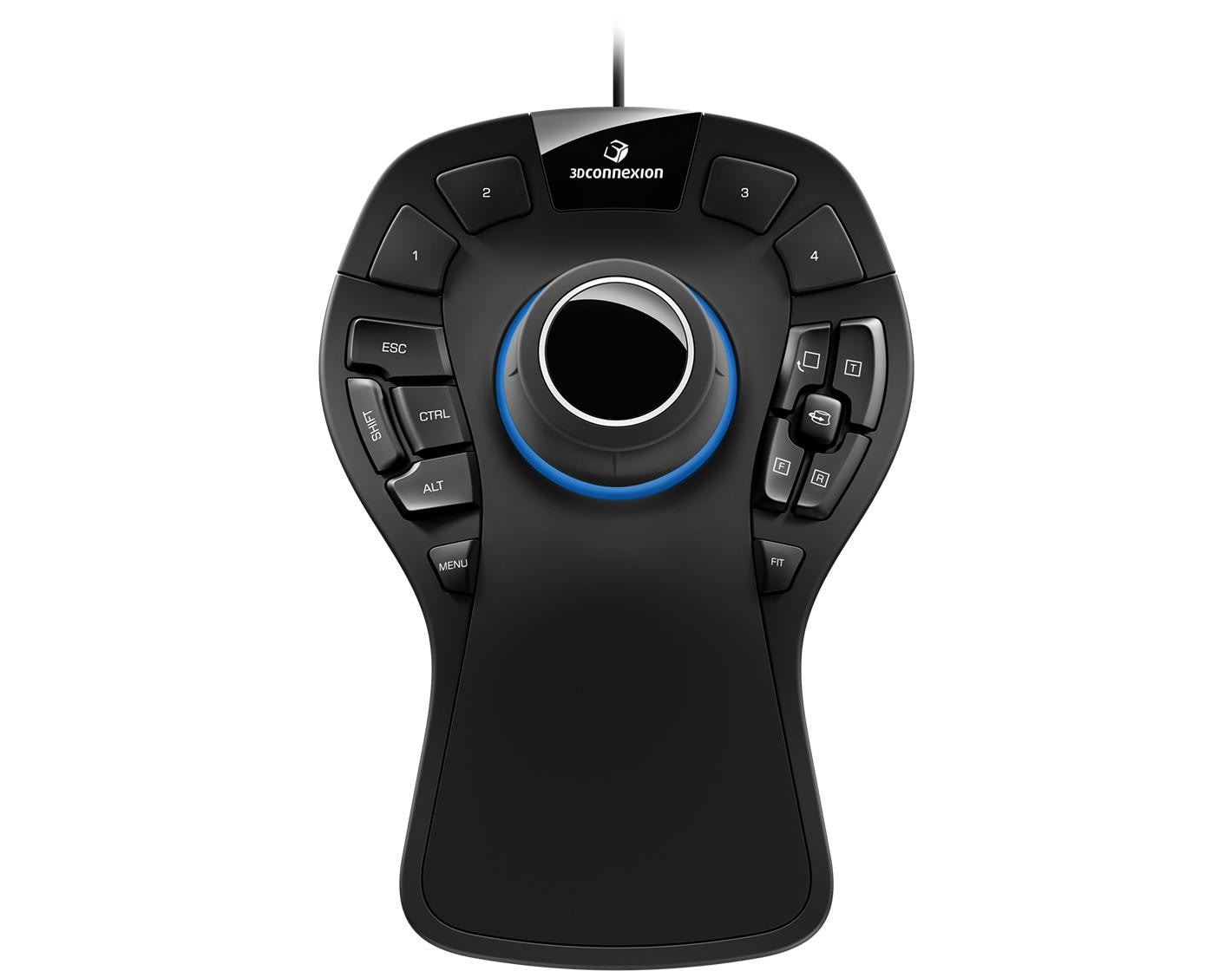 3Dconnexion SpaceMouse Pro Maus Schwarz kabelgebunden