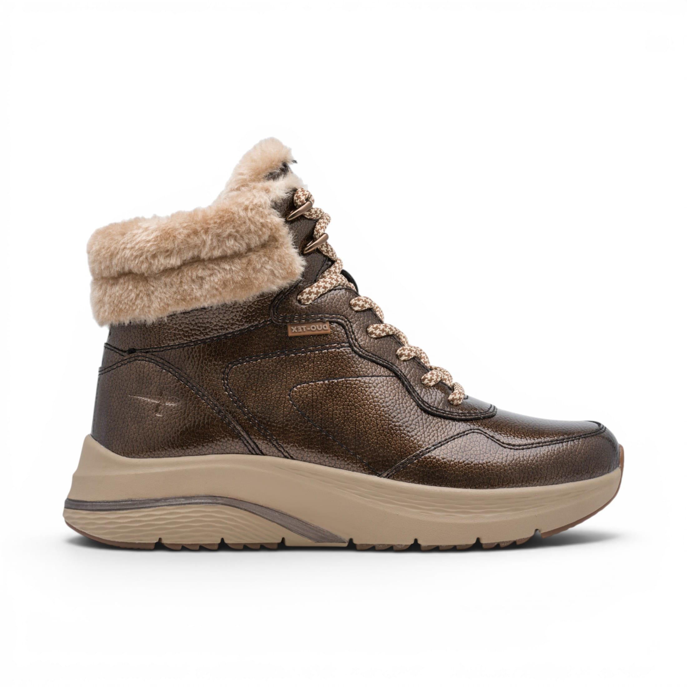 Tamaris Damenbraune warme Winter-Wasserdichte Schnürstiefel – 26278-45