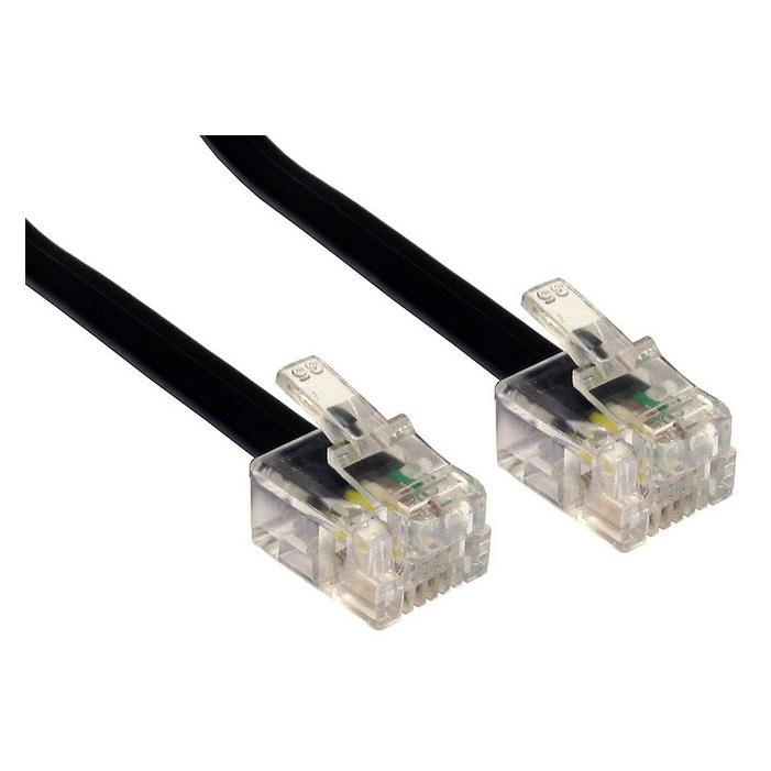Cables Direct CDL 10m RJ11 to RJ11 Modem Black (88BT-110K)