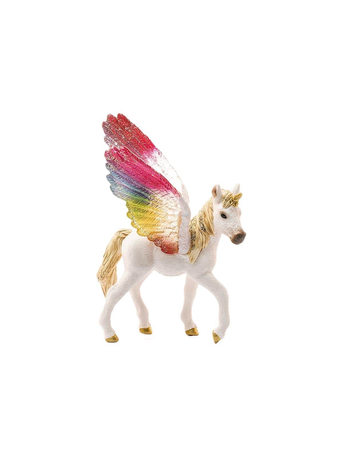 Schleich Geflügeltes Regenbogen-Einhorn, Fohlen