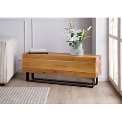 Bank Eiche 120x30x46 natur geölt LOUNGE COLLECTION #09