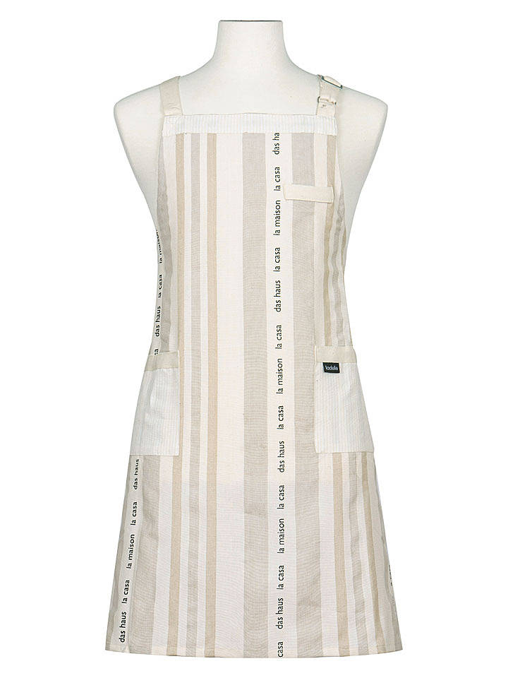 Ladelle Kochschürze "La Casa" in Beige - (L)82 x (B)68 cm - onesize