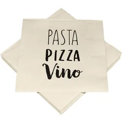 Servietten PASTA PIZZA VINO (BT 33x33 cm) - BT 33x33 cm