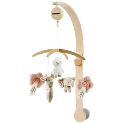 Nattou Mobile aus Holz FanFan, natur | rosa