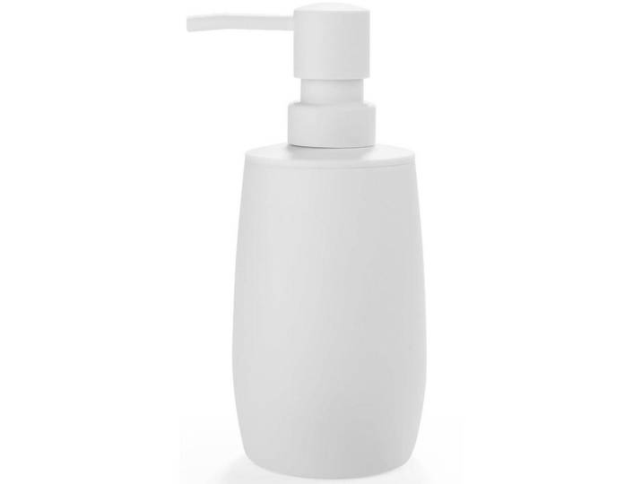 Seifenspender Weiß ABS 300 ml, Kunststoff, 8x17.5x8 cm, Badaccessoires, Seifenspender