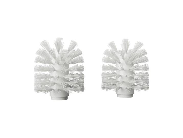 Nichba Nichba tête de brosse de toilette Blanc, lot de 2