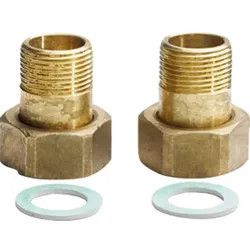 Anschluss-Verschraubungs-Set für PWT BU110H aus 4 Verschraubungen 1 1/4'' auf 1'' AG