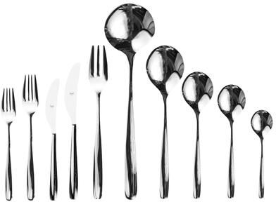 Mepra Morgana Flatware Set - 45 Pieces - Stainless Steel