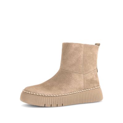 Winterstiefelette GABOR "Winterstiefelette", Damen, Gr. 37,5, beige, Schuhe Winterstiefelette