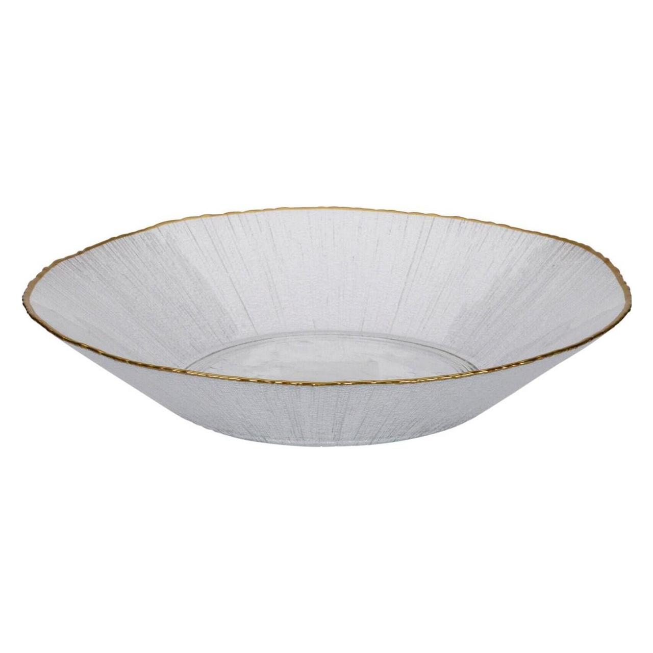 Home&Styling Home Styling Collection Szklana misa złotą obwódką DATURA, 30 cm (30 cm) (49003722)
