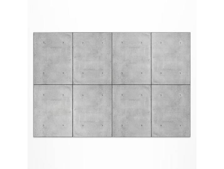 Wallfluent Teppich 100x150 cm Betonplatten Industrial Style, Graphitfarben, Kunststoff, 100x150 cm, Teppiche und Böden, Teppiche