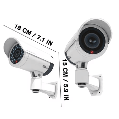 Waterproof Dummy Surveillance Camera With Flashing LED Security Light Waterproof Dummy Surveillance Camera With Flashing LED Security Light