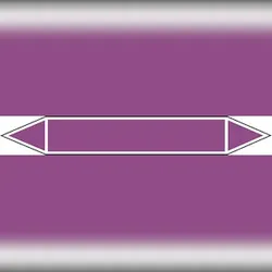 Rohrleitungskennzeichnung zum Selbstbeschriften, Gruppe 7, Folie, 26 x 187 mm, Bogen = 5 Stk - 187x26 mm Folie selbstklebend