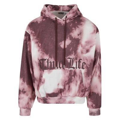 Hoodie THUG LIFE "Thug Life Herren Thug Life Underground Hoody", Herren, Gr. S, rosa (sanftes weiß), 80% Polyester, 20% Baumwolle, Rundhals, Sweatshirts Hoodie