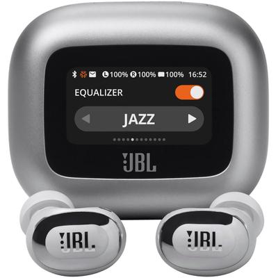 JBL wireless In-Ear-Kopfhörer "LIVE BUDS 3", silber, B:10cm H:6cm T:19cm, Kopfhörer, True Adaptive Noise Cancelling, IP55, Personi-Fi 3.0