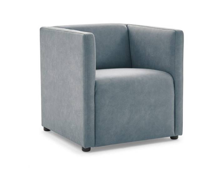 Calizza Interiors Grivola Sessel - Microfaser Bulus 16 steel Modern, Zeitlos