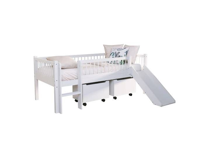 Halbhohes Bett Forrest mit Rutsche 3-teilig Set