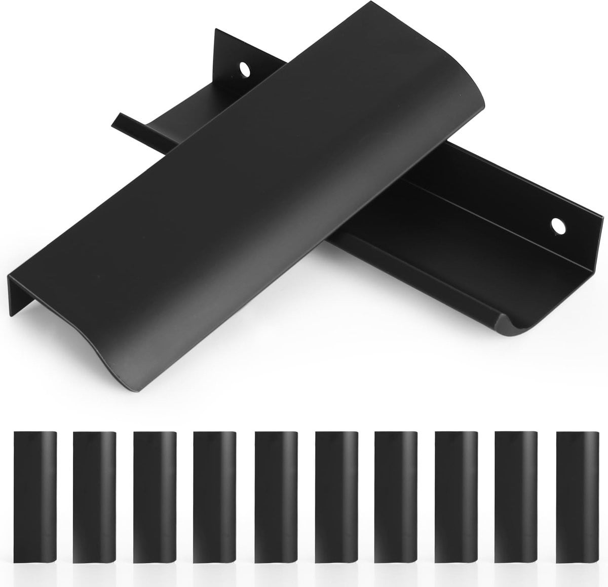 Dailygoods Ergonomische Kastgrepen - Zwart - 120 mm