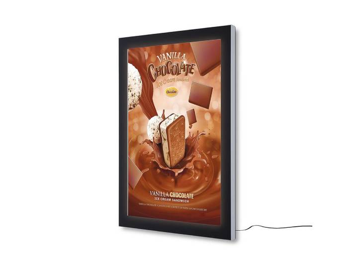 Showdown Displays Hängevitrine Showdown Displays Plakatschaukasten Außen Premium LED (A0) (1-St)