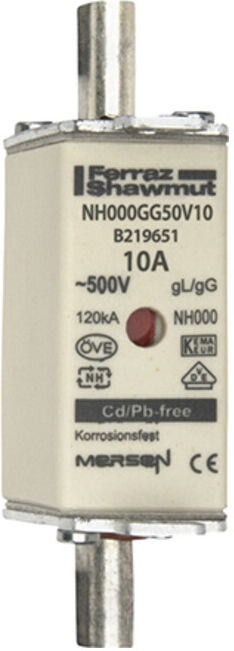 Mersen Porte-fusible NH SF Gr.000 gG 10A/500VKM NH000GG50V10 (B219651)