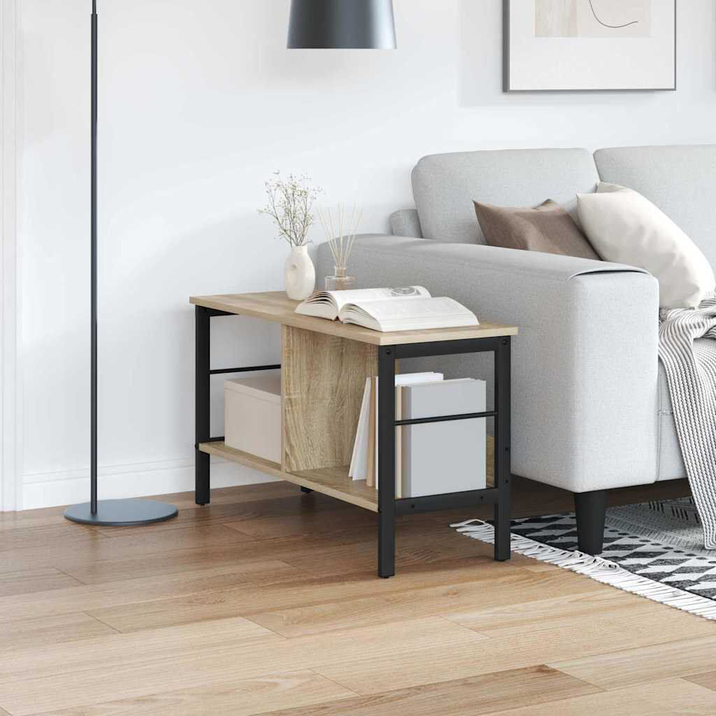 Trent Austin Design 82cm W Steel Etagere Bookcase Sonoma Oak (1 Shelve) 47cm. H x 82cm. W x 32cm. D