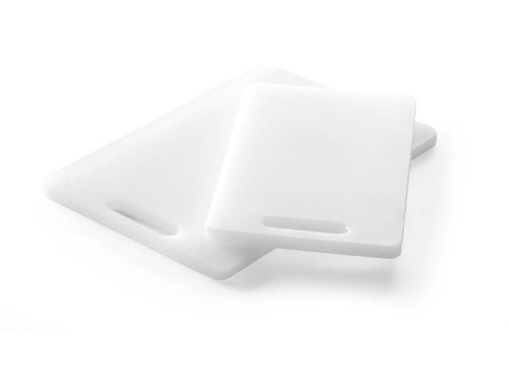 HENDI Compacte snijplank met handgreep – Wit – 250x150 mm – HDPE – Dubbelzijdig gebruik