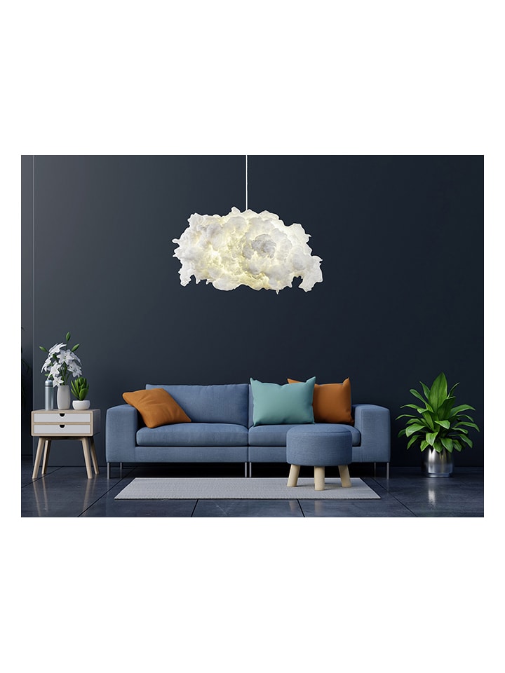 Opviq Hängeleuchte in Weiß - (H)80 x Ø 60 cm - onesize