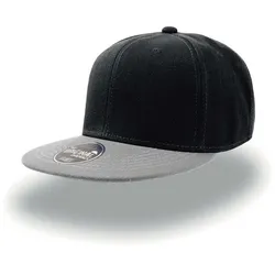 Atlantis Unisex 6-Panel Kappe 'Snap Back' Flache Cap SNAP black/grey one size