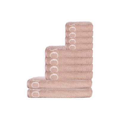 Handtuch JOOP "Handtuch Classic 10er Pack", pink (rosa (nude)), B:50cm, Obermaterial: 100% Baumwolle CO., Handtücher