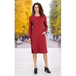 Baumwoll-Kleid in rost in Größe 44 von DW-Shop, Rost, 44