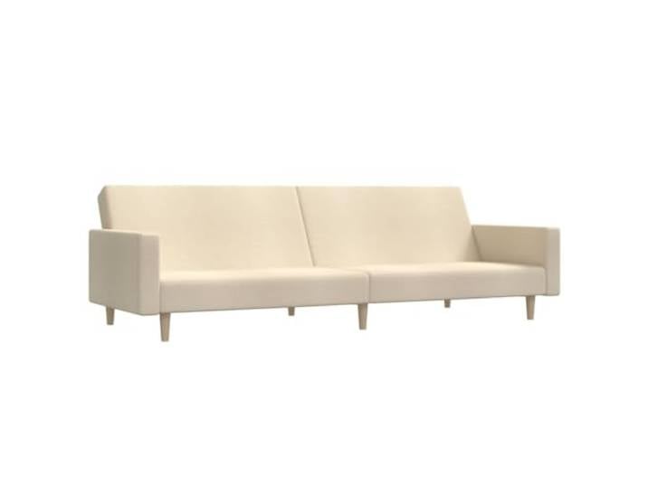 GHVBNMF 2-Sitzer Schlafsofa Klappbar Stoff Couch Bettsessel Creme 220cm Flexibles Verwandlungssofa mit verstellbarer Rückenlehne für Wohnzimmer, Gästeraum und kleine Appartements.