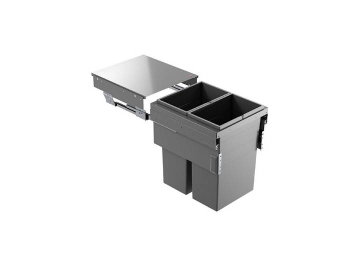 Hailo Einbaumülleimer Hailo Euro Cargo 450 NT480 Einbau Mülleimer 70 Liter 3619821
