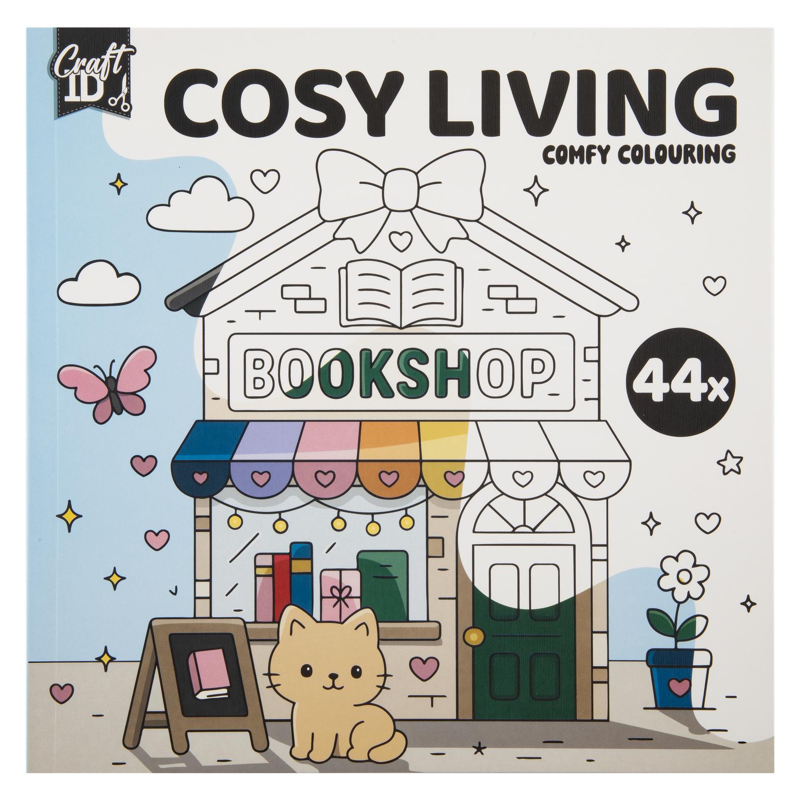 Grafix Bastel-ID - Malbuch "Cute & Comfy" - Gemütliches Wohnen (8715427176475)